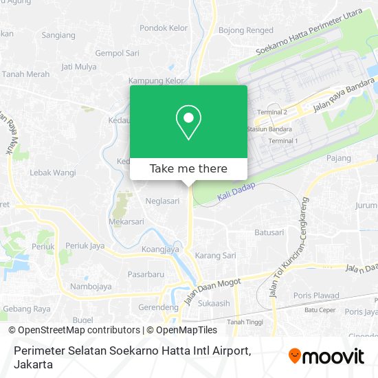 Perimeter Selatan Soekarno Hatta Intl Airport map