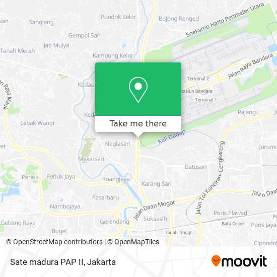 Sate madura PAP II map