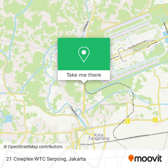 21 Cineplex-WTC Serpong map