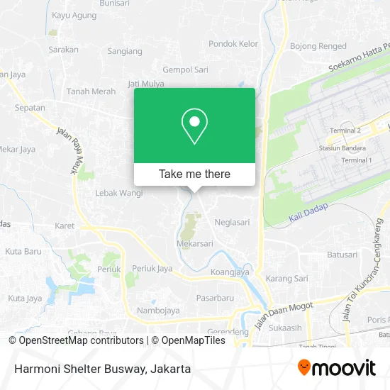 Harmoni Shelter Busway map