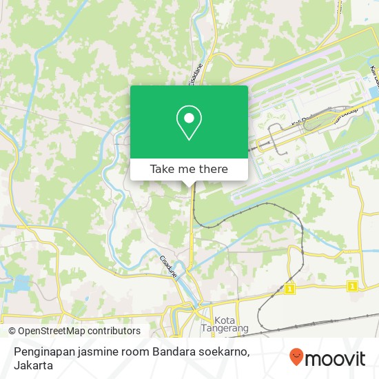 Penginapan jasmine room Bandara soekarno map