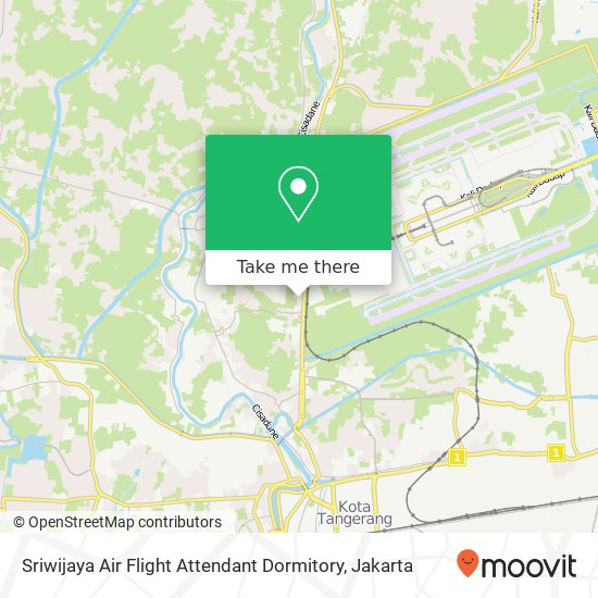 Sriwijaya Air Flight Attendant Dormitory map