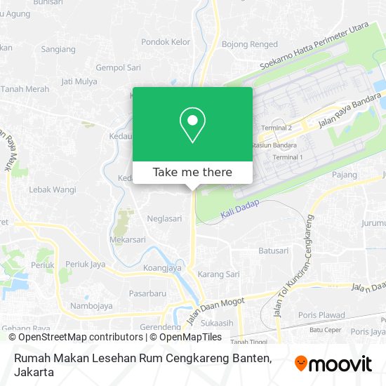 Rumah Makan Lesehan Rum Cengkareng Banten map