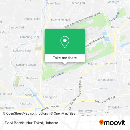 Pool Borobudur Taksi map
