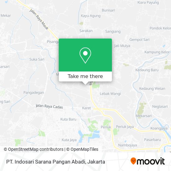 PT. Indosari Sarana Pangan Abadi map