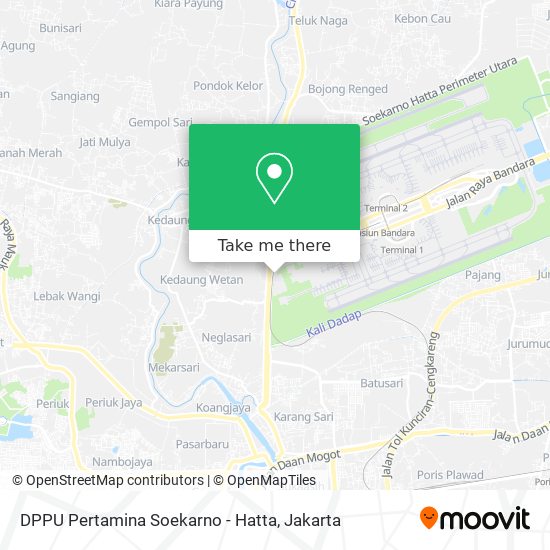 DPPU Pertamina Soekarno - Hatta map