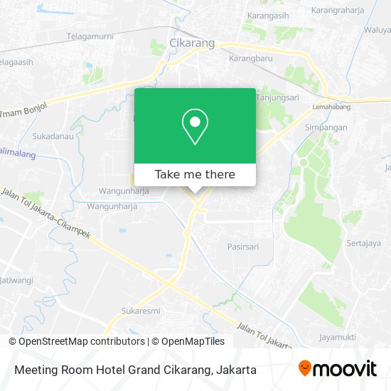 Meeting Room Hotel Grand Cikarang map