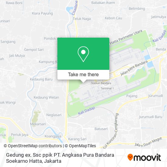 Gedung ex. Ssc ppik PT. Angkasa Pura Bandara Soekarno Hatta map