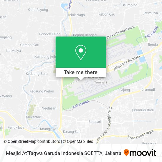 Mesjid At'Taqwa Garuda Indonesia SOETTA map