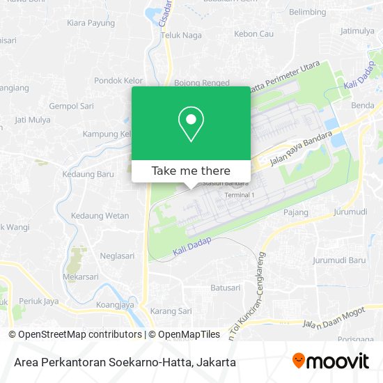 Area Perkantoran Soekarno-Hatta map