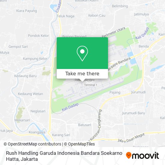 Rush Handling Garuda Indonesia Bandara Soekarno Hatta map