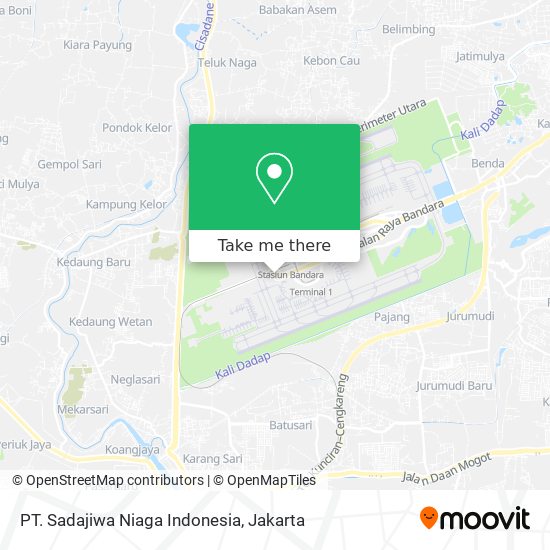 PT. Sadajiwa Niaga Indonesia map