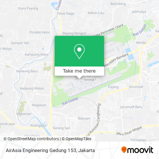 AirAsia Engineering Gedung 153 map