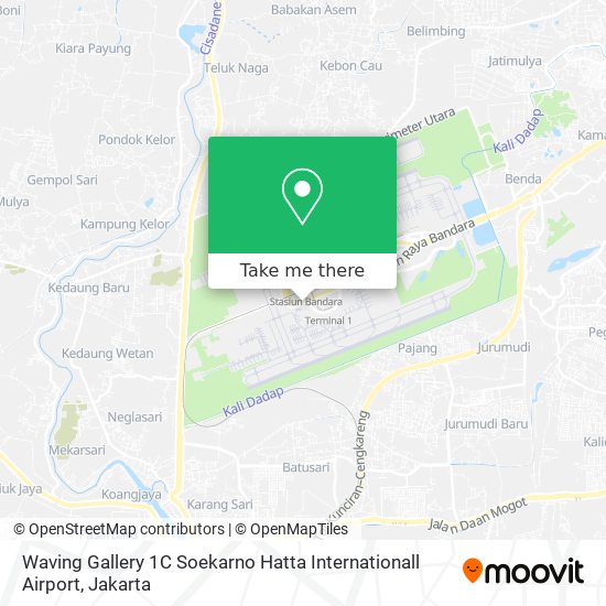Waving Gallery 1C Soekarno Hatta Internationall Airport map