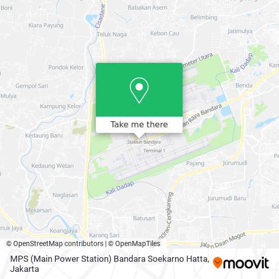 MPS (Main Power Station) Bandara Soekarno Hatta map