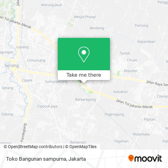 Toko Bangunan sampurna map