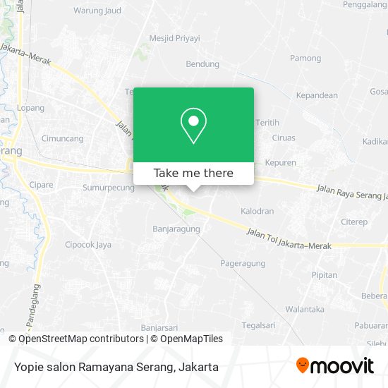 Yopie salon Ramayana Serang map