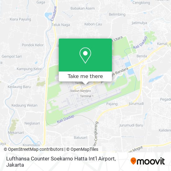 Lufthansa Counter Soekarno Hatta Int'l Airport map