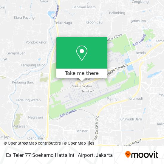 Es Teler 77 Soekarno Hatta Int'l Airport map