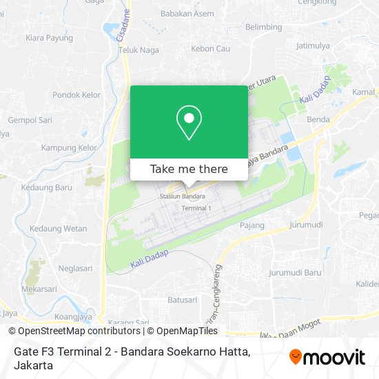 Gate F3 Terminal 2 - Bandara Soekarno Hatta map