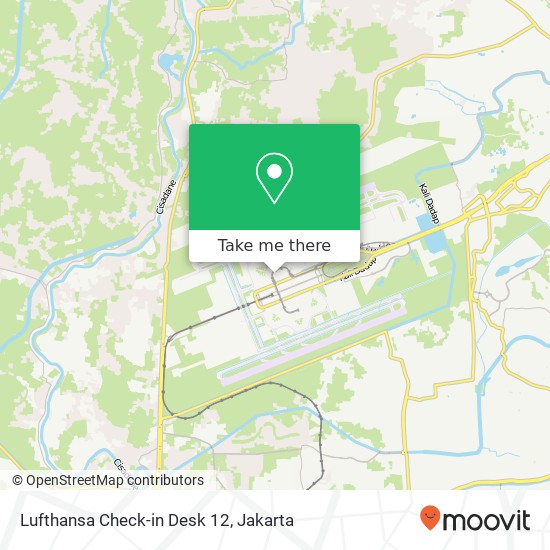 Lufthansa Check-in Desk 12 map