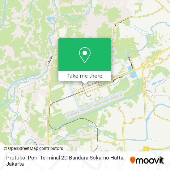 Protokol Polri  Terminal 2D Bandara Sokarno Hatta map