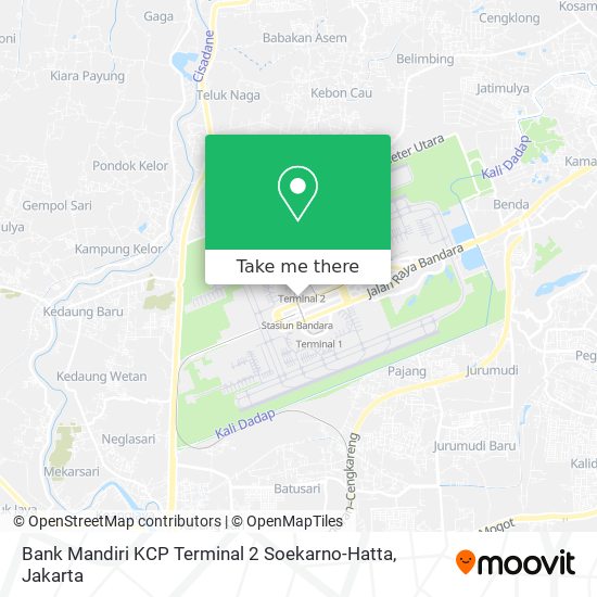 Bank Mandiri KCP Terminal 2 Soekarno-Hatta map