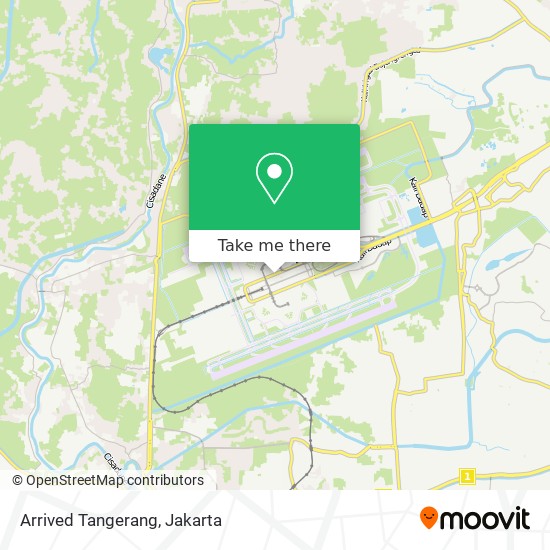 Arrived Tangerang map