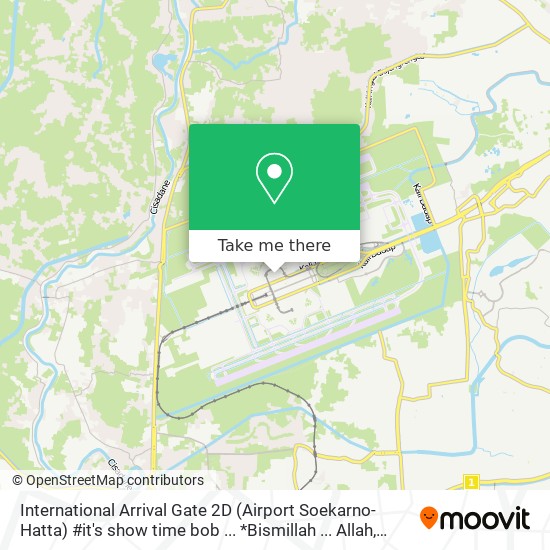 International Arrival Gate 2D (Airport Soekarno-Hatta) #it's show time bob ... *Bismillah ... Allah map