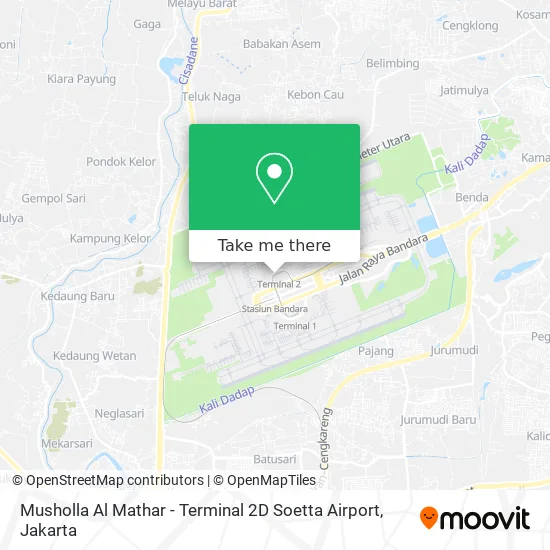 Musholla Al Mathar - Terminal 2D Soetta Airport map