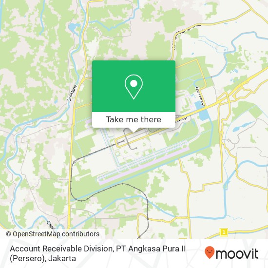 Account Receivable Division, PT Angkasa Pura II (Persero) map