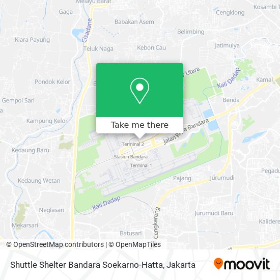 Shuttle Shelter Bandara Soekarno-Hatta map
