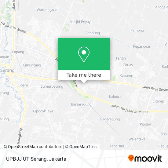 UPBJJ UT Serang map