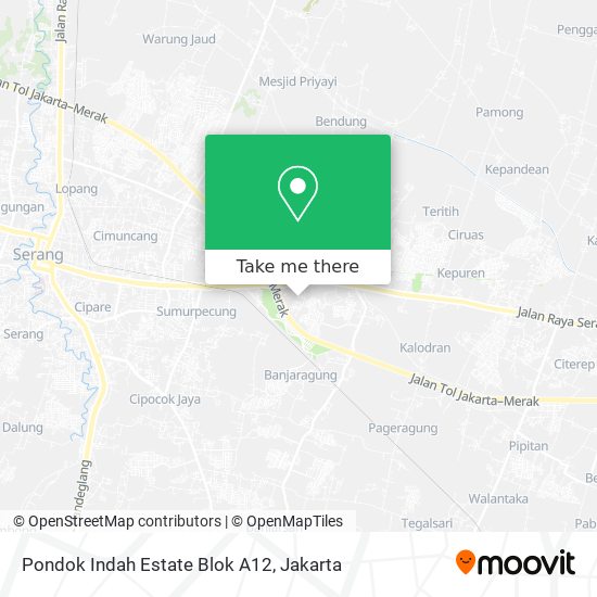 Pondok Indah Estate Blok A12 map