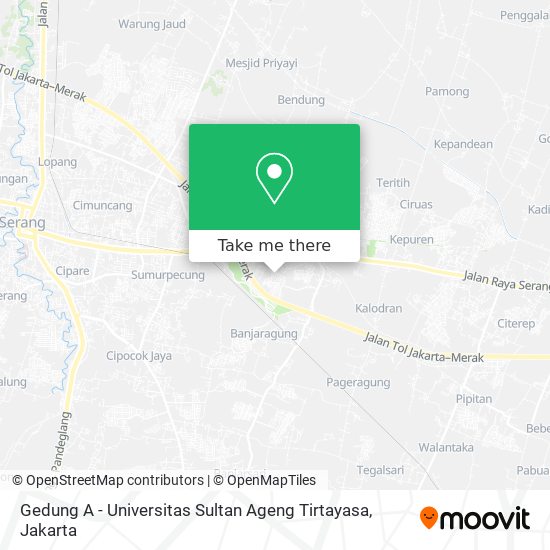 Gedung A - Universitas Sultan Ageng Tirtayasa map