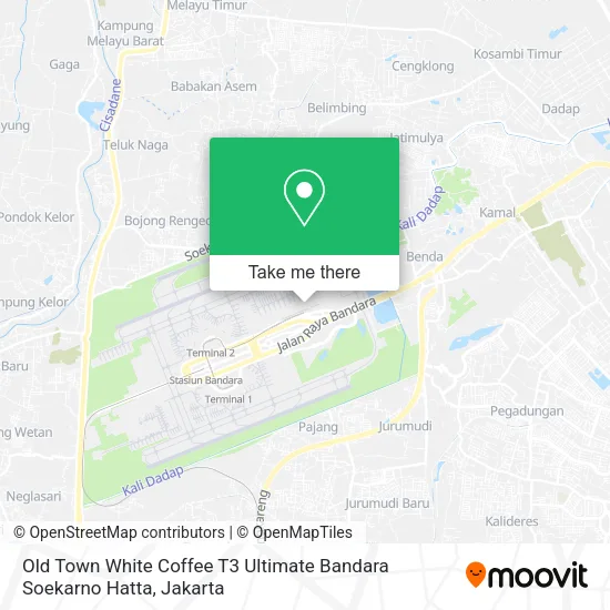 Old Town White Coffee T3 Ultimate Bandara Soekarno Hatta map