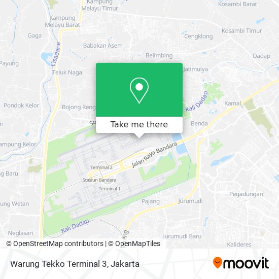 Warung Tekko Terminal 3 map