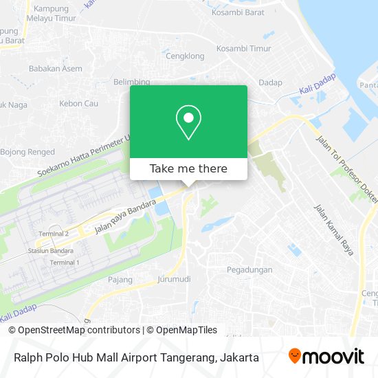Ralph Polo  Hub Mall Airport Tangerang map