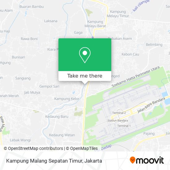 Kampung Malang Sepatan Timur map