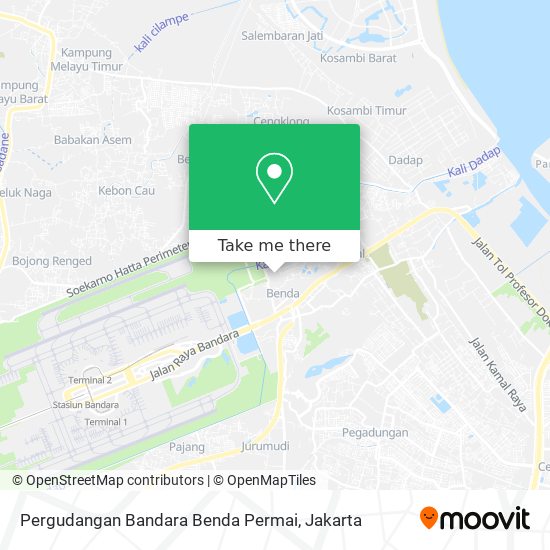 Pergudangan Bandara Benda Permai map