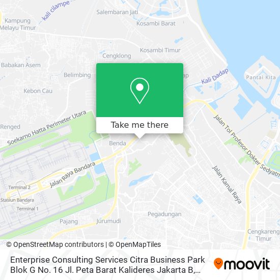 Enterprise Consulting Services Citra Business Park Blok G No. 16 Jl. Peta Barat Kalideres Jakarta B map
