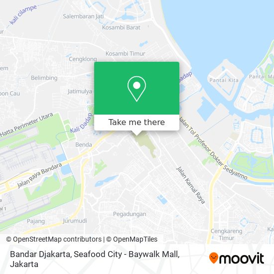 Bandar Djakarta, Seafood City - Baywalk Mall map