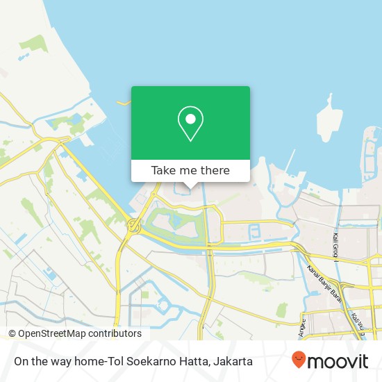 On the way home-Tol Soekarno Hatta map