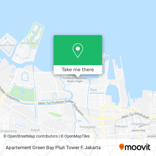 Apartement Green Bay Pluit Tower F map
