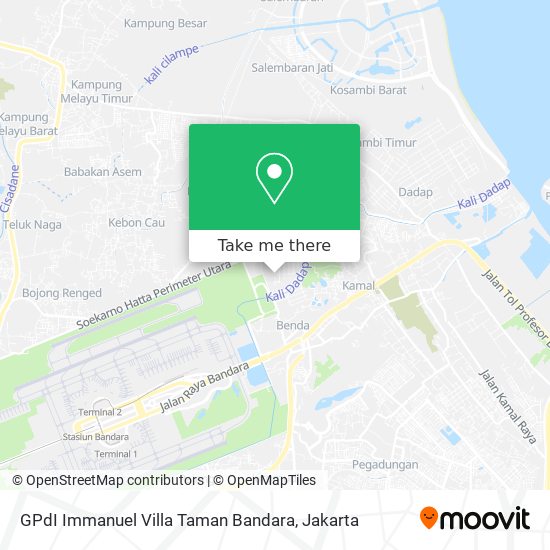 GPdI Immanuel Villa Taman Bandara map