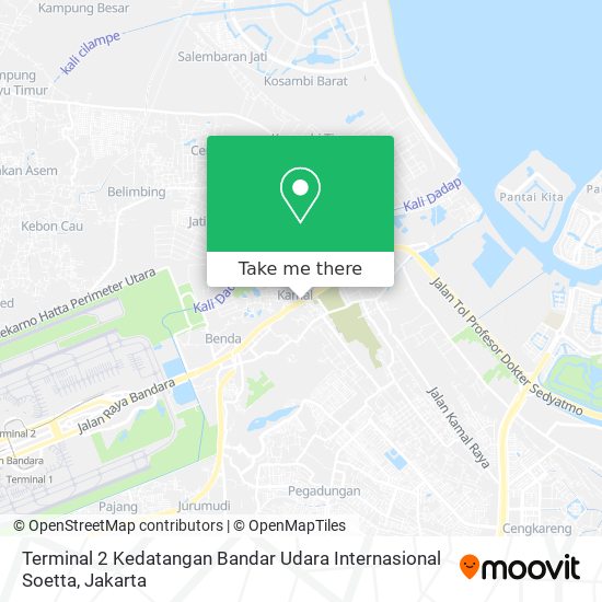 Terminal 2 Kedatangan Bandar Udara Internasional Soetta map