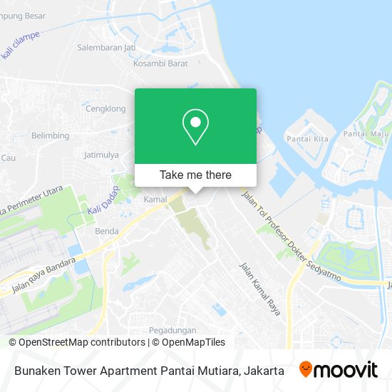 Bunaken Tower Apartment Pantai Mutiara map