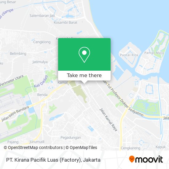 PT. Kirana Pacifik Luas (Factory) map