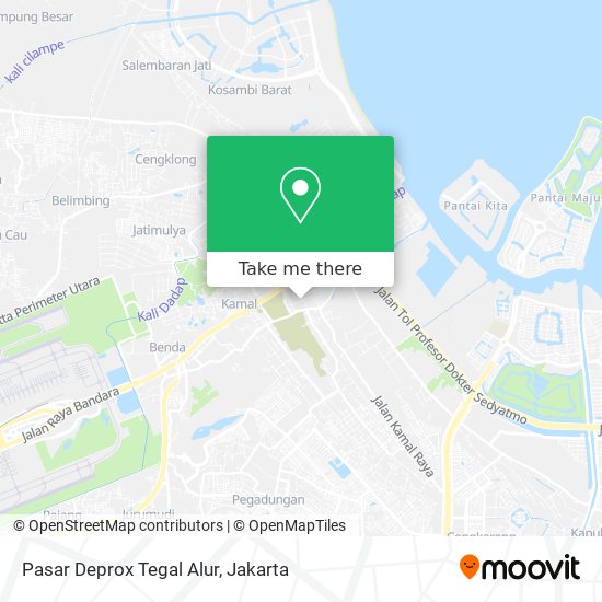 Pasar Deprox Tegal Alur map