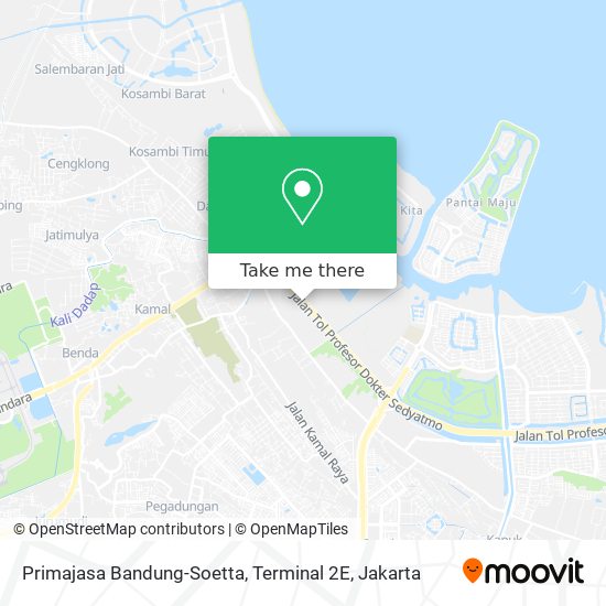Primajasa Bandung-Soetta, Terminal 2E map